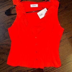 Brand New Guizio Top in Poppy